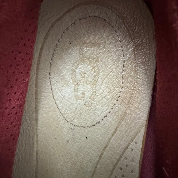 Mens - Uggs Red Suede Loafers - Size 12 - Picture 4 of 4